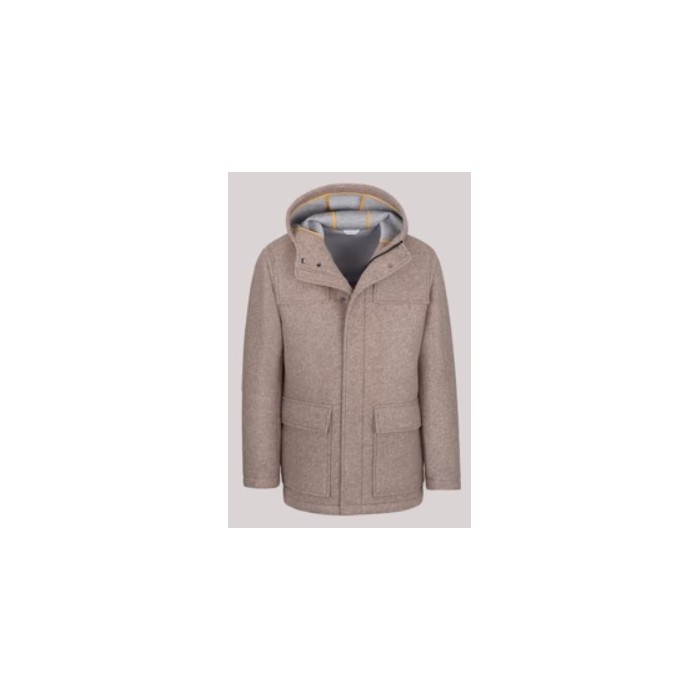 Manuel ritz - 243806 -  giaccone con cappuccio beige