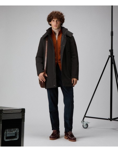 Tirenna Uomo Abbigliamento :Peuterey Kruger Tj01 Cappotto tecnico nero