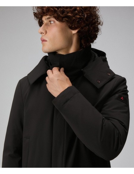 Tirenna Uomo Abbigliamento :Peuterey Kruger Tj01 Cappotto tecnico nero