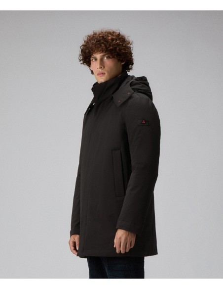Tirenna Uomo Abbigliamento :Peuterey Kruger Tj01 Cappotto tecnico nero