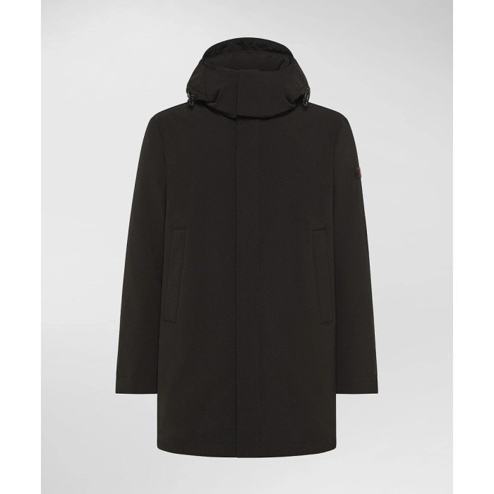 Tirenna Uomo Abbigliamento :Peuterey Kruger Tj01 Cappotto tecnico nero