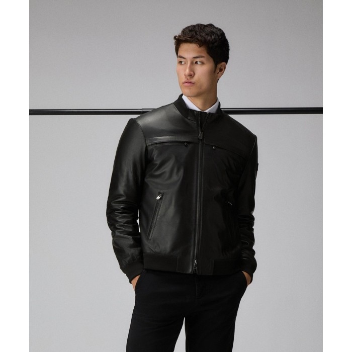 Tirenna Uomo Abbigliamento: Peuterey Sands Leather Ws 08 giubbino nero