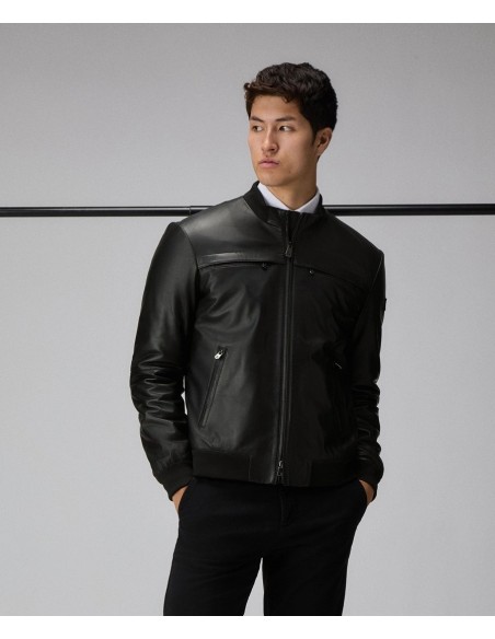 Tirenna Uomo Abbigliamento: Peuterey Sands Leather Ws 08 giubbino nero