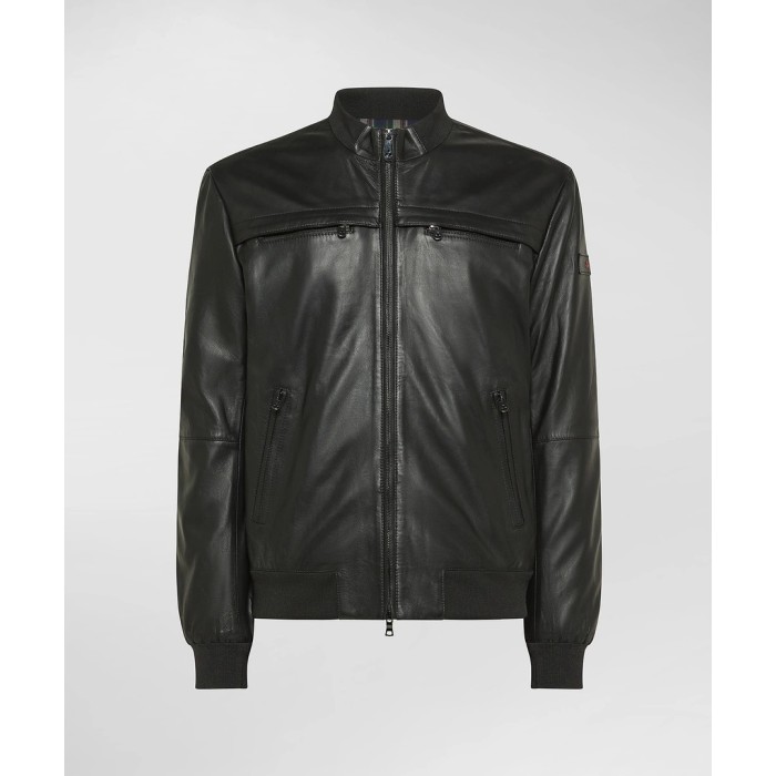Tirenna Uomo Abbigliamento: Peuterey Sands Leather Ws 08 giubbino nero