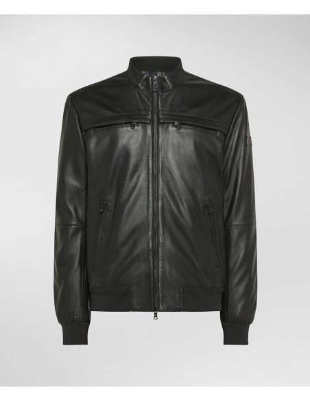 Tirenna Uomo Abbigliamento: Peuterey Sands Leather Ws 08 giubbino nero