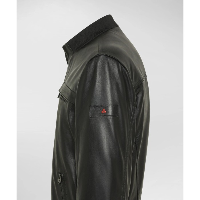 Tirenna Uomo Abbigliamento: Peuterey Sands Leather Ws 08 giubbino nero