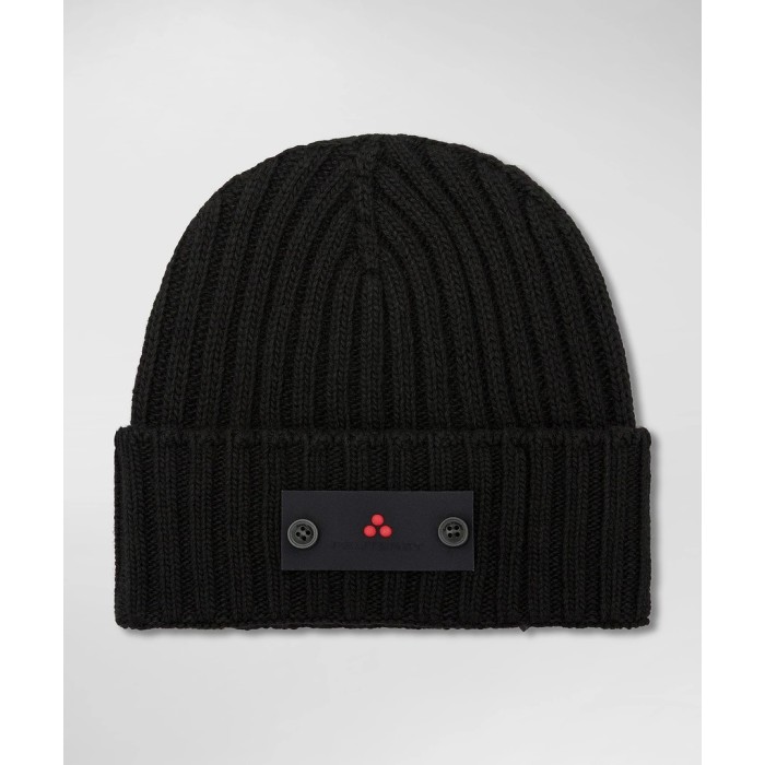 Tirenna Uomo Abbigliamento: Peuterey Sax 01 Cappello cachemire nero