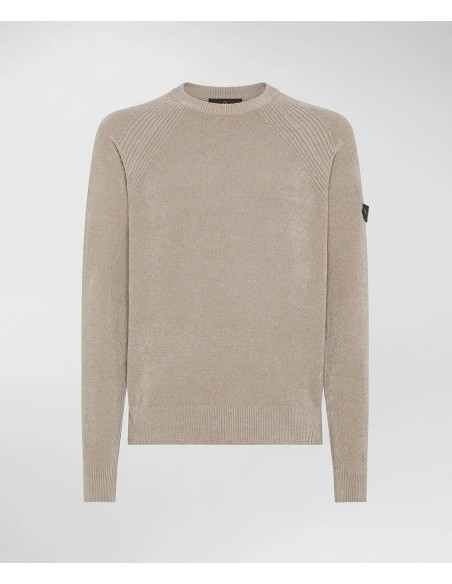 Tirenna Uomo Abbigliamento: Peuterey Sironi 01 maglia girocollo beige