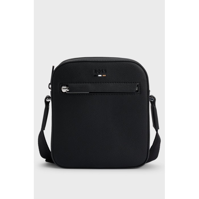 Tirenna Uomo Abbigliamento : Boss  Reporter bag tracolla nero