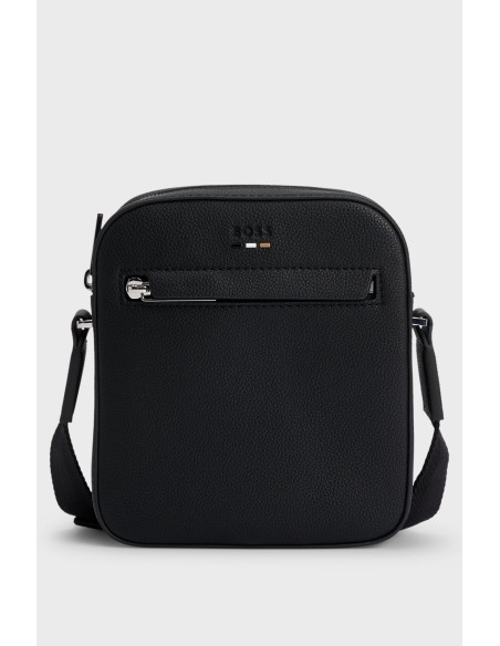 Tirenna Uomo Abbigliamento : Boss  Reporter bag tracolla nero