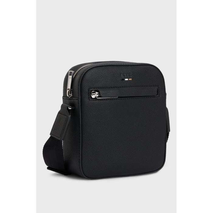 Tirenna Uomo Abbigliamento : Boss  Reporter bag tracolla nero 2