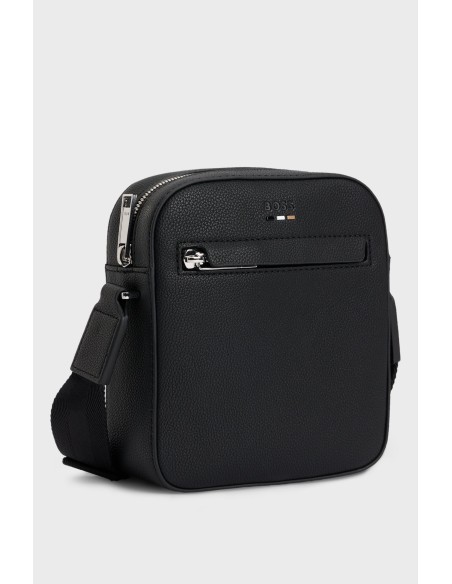 Tirenna Uomo Abbigliamento : Boss  Reporter bag tracolla nero