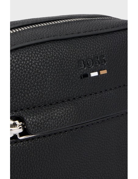 Tirenna Uomo Abbigliamento : Boss  Reporter bag tracolla nero