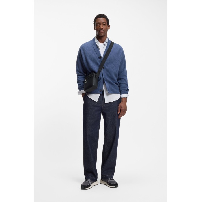 Tirenna Uomo Abbigliamento : Boss  Reporter bag tracolla nero