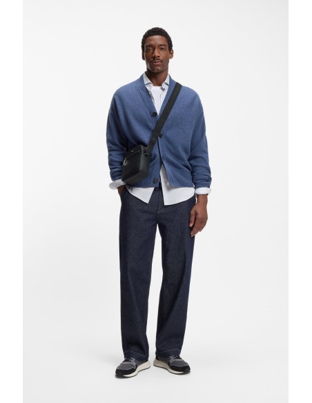 Tirenna Uomo Abbigliamento : Boss  Reporter bag tracolla nero