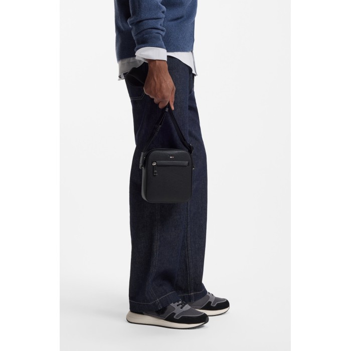 Tirenna Uomo Abbigliamento : Boss  Reporter bag tracolla nero