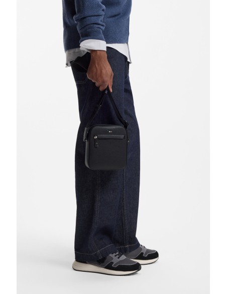 Tirenna Uomo Abbigliamento : Boss  Reporter bag tracolla nero
