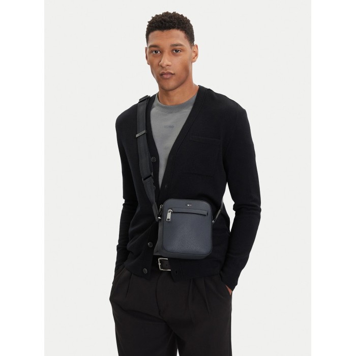 Tirenna Uomo Abbigliamento : Boss  Reporter bag tracolla blu