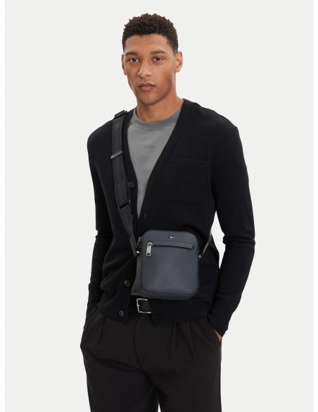 Tirenna Uomo Abbigliamento : Boss  Reporter bag tracolla blu