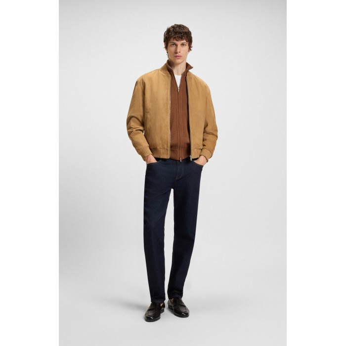 Tirenna Uomo Abbigliamento: Boss giubbino pelle scamosciata