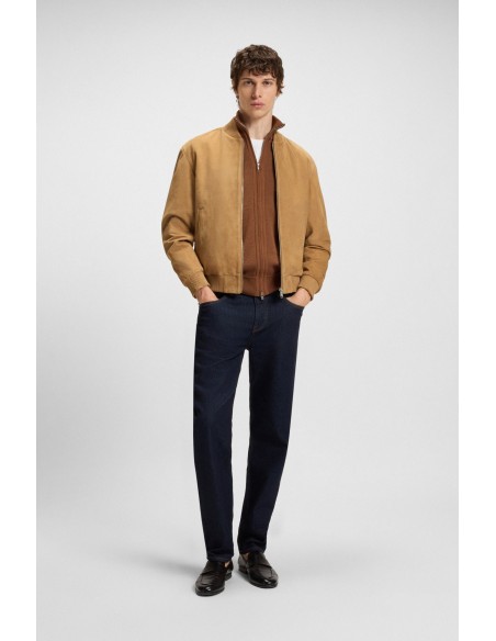 Tirenna Uomo Abbigliamento: Boss giubbino pelle scamosciata