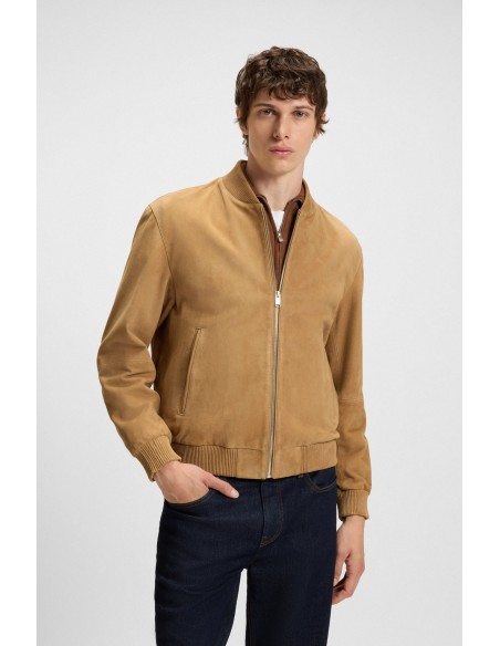 Tirenna Uomo Abbigliamento: Boss giubbino pelle scamosciata