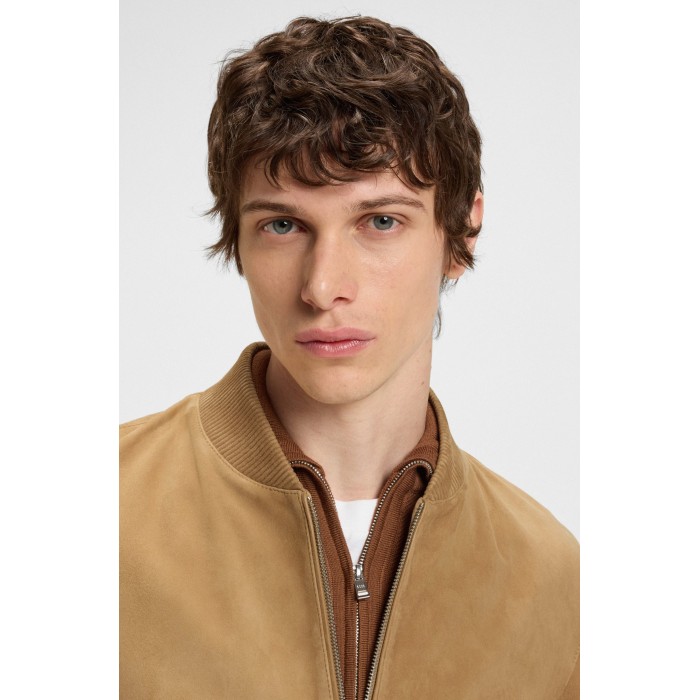 Tirenna Uomo Abbigliamento: Boss giubbino pelle scamosciata