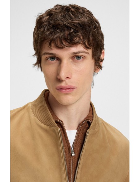 Tirenna Uomo Abbigliamento: Boss giubbino pelle scamosciata