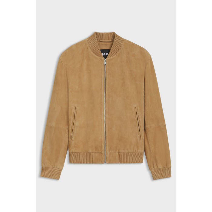 Tirenna Uomo Abbigliamento: Boss giubbino pelle scamosciata