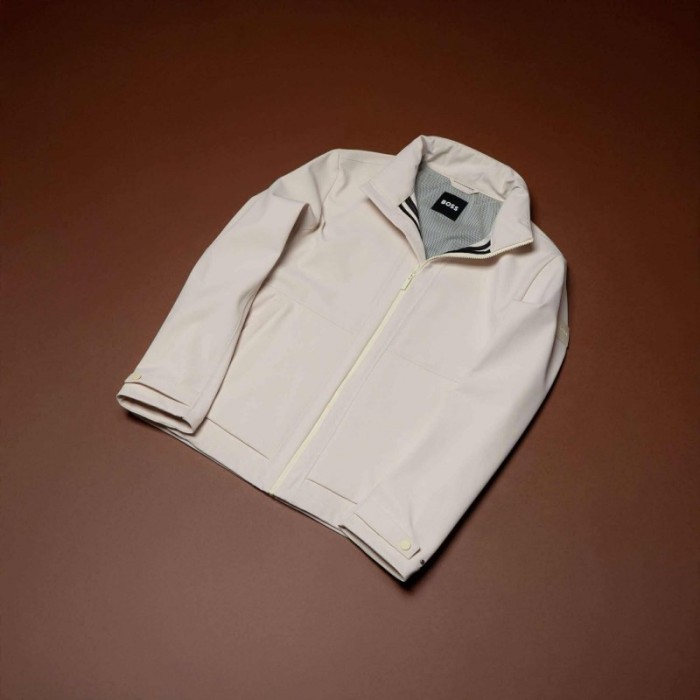 Tirenna Uomo Abbigliamento: Boss giubbino Caius beige