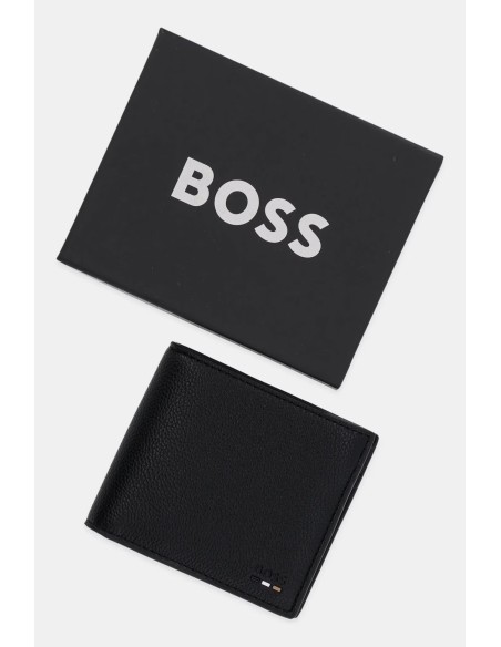 Tirenna Uomo Abbigliamento: Boss portafoglio medio nero