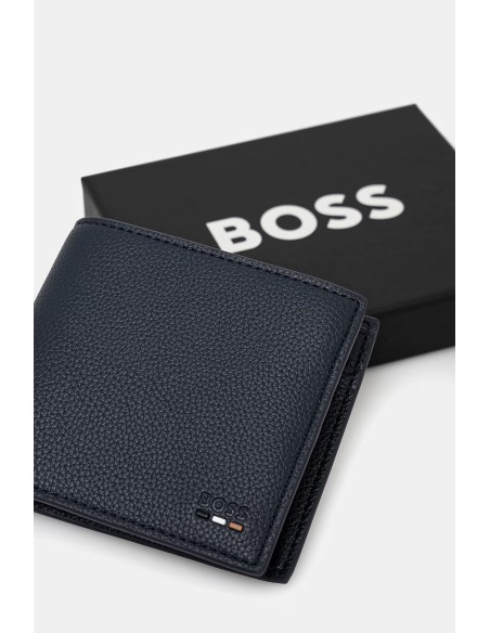 Tirenna Uomo Abbigliamento: Boss portafoglio medio blu