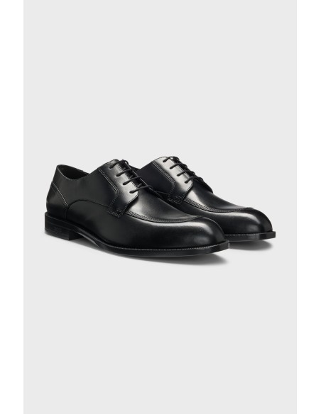 Tirenna Uomo Abbigliamento: Boss scarpe Derby pelle nero