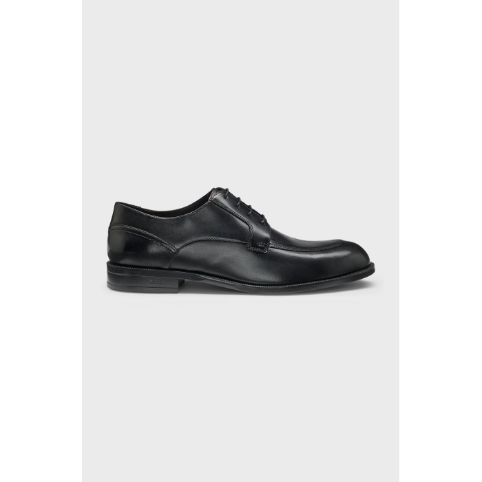 Tirenna Uomo Abbigliamento: Boss scarpe Derby pelle nero
