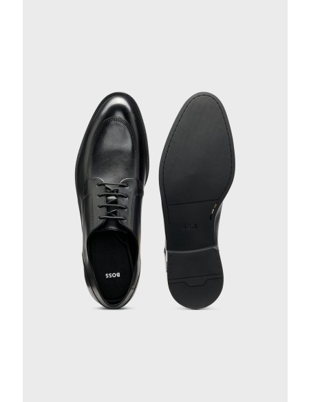 Tirenna Uomo Abbigliamento: Boss scarpe Derby pelle nero