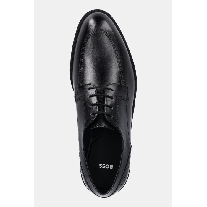 Tirenna Uomo Abbigliamento: Boss scarpe Derby pelle nero