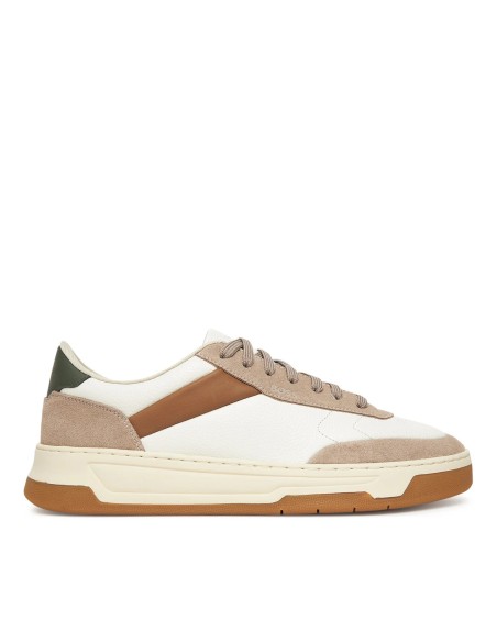Tirenna Uomo Abbigliamento: Boss Sneakers Baltimore Bianco Beige