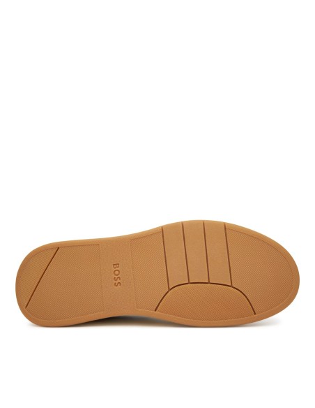 Tirenna Uomo Abbigliamento: Boss Sneakers Baltimore Bianco Beige