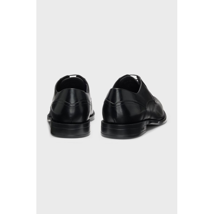 Tirenna Uomo Abbigliamento: Boss scarpe Derby pelle nero