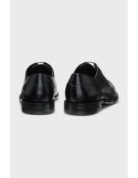 Tirenna Uomo Abbigliamento: Boss scarpe Derby pelle nero