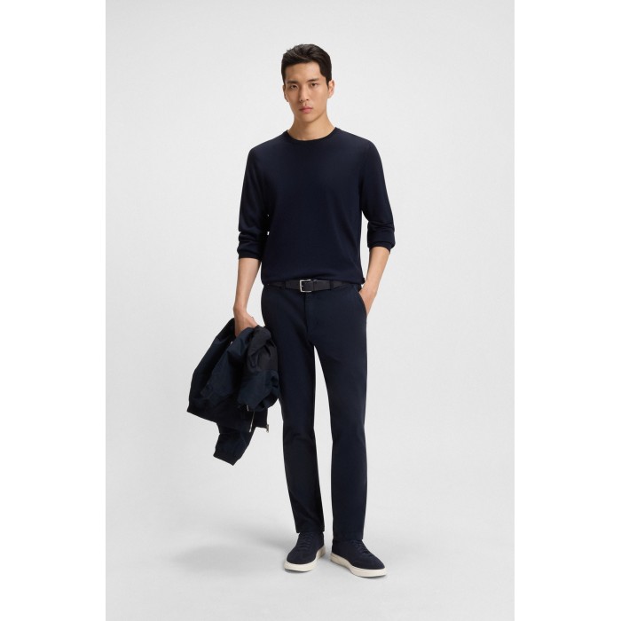 Tirenna Uomo Abbigliamento: Boss Sneakers in pelle scamosciata blu