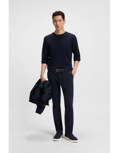 Tirenna Uomo Abbigliamento: Boss Sneakers in pelle scamosciata blu