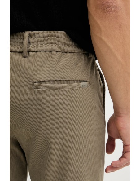 Tirenna Uomo Abbigliamento: Boss pantalone in velluto a coste verde