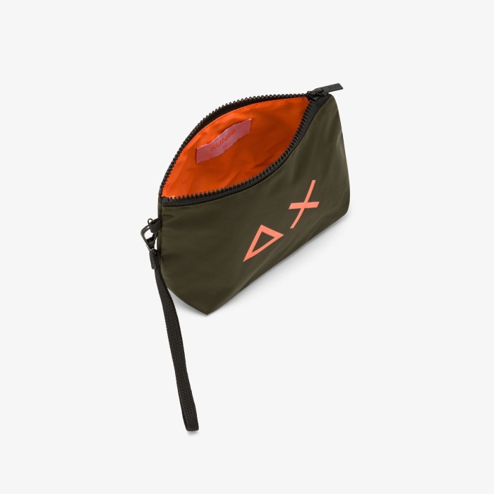 Tirenna Uomo Abbigliamto: Sun68 Pochette in nylon con logo militare