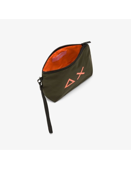 Tirenna Uomo Abbigliamto: Sun68 Pochette in nylon con logo militare