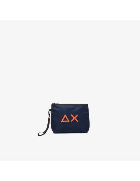 Tirenna Uomo Abbigliamento: Sun68 Pochette in nylon con logo blu