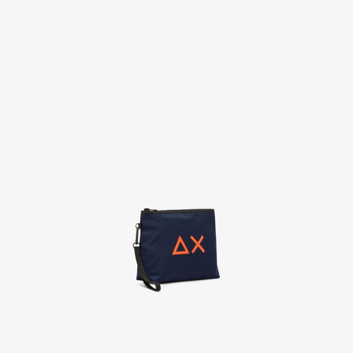 Tirenna Uomo Abbigliamento: Sun68 Pochette in nylon con logo blu 2