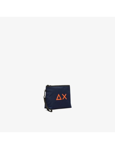Tirenna Uomo Abbigliamento: Sun68 Pochette in nylon con logo blu
