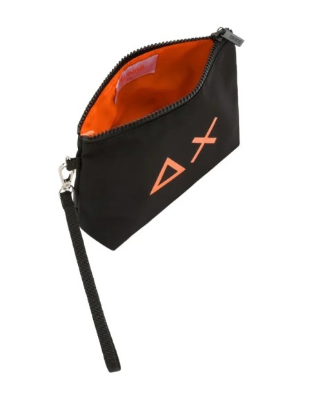 Tirenna Uomo Abbigliamento: Sun68 Pochette in nylon con logo nero