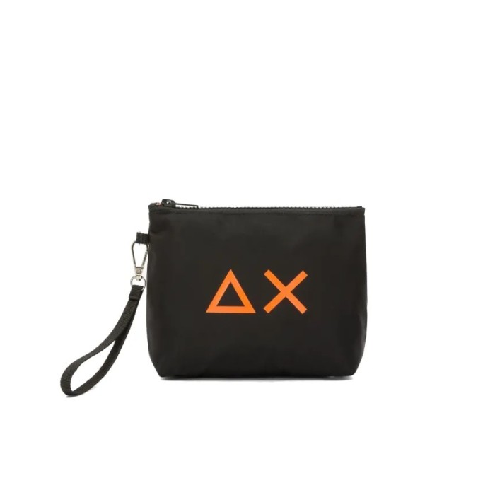 Tirenna Uomo Abbigliamento: Sun68 Pochette in nylon con logo nero